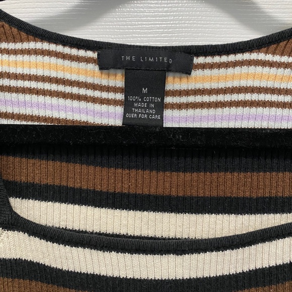 Vintage multi-coloured long sleeve sweater blouse - Size M - Picture 3 of 3